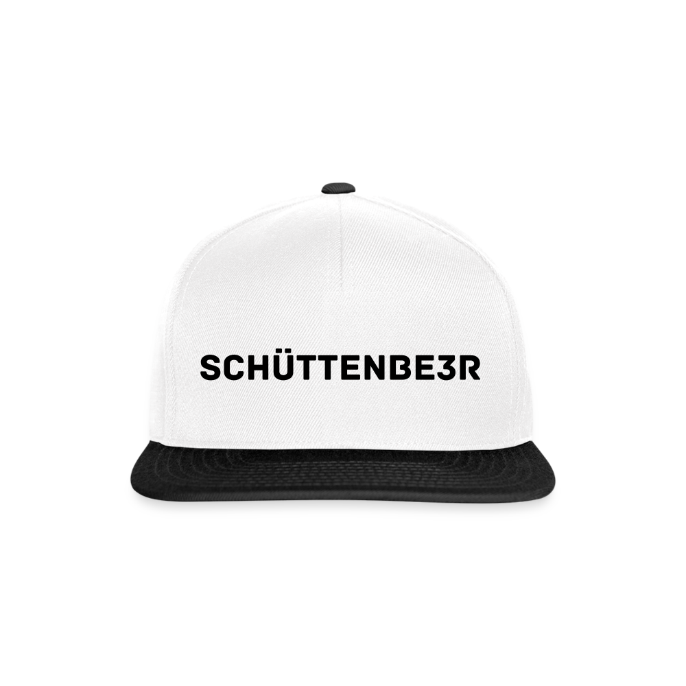 Snapback Cap - Weiß/Schwarz