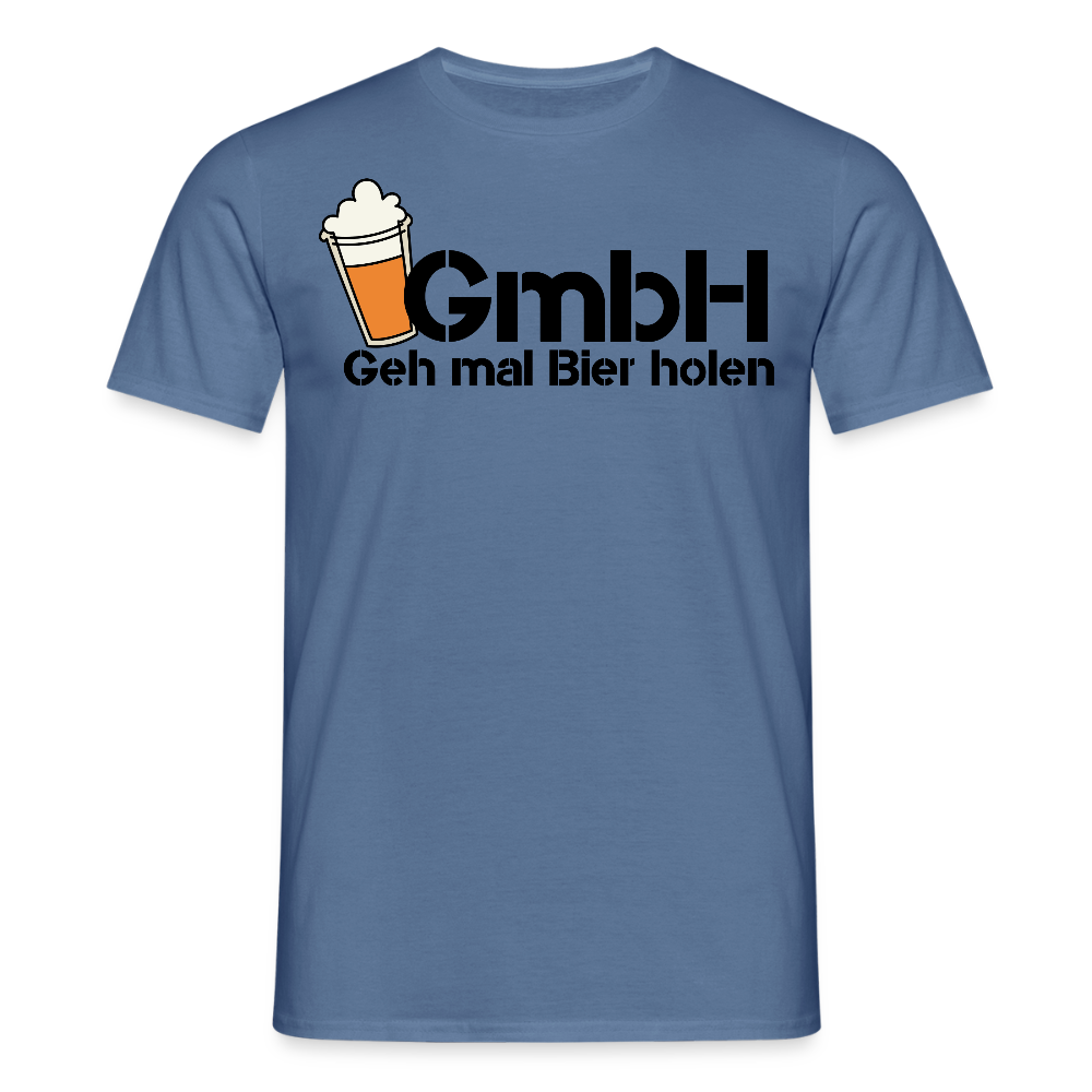 Männer T-Shirt "Geh mal Bier holen" - Taubenblau