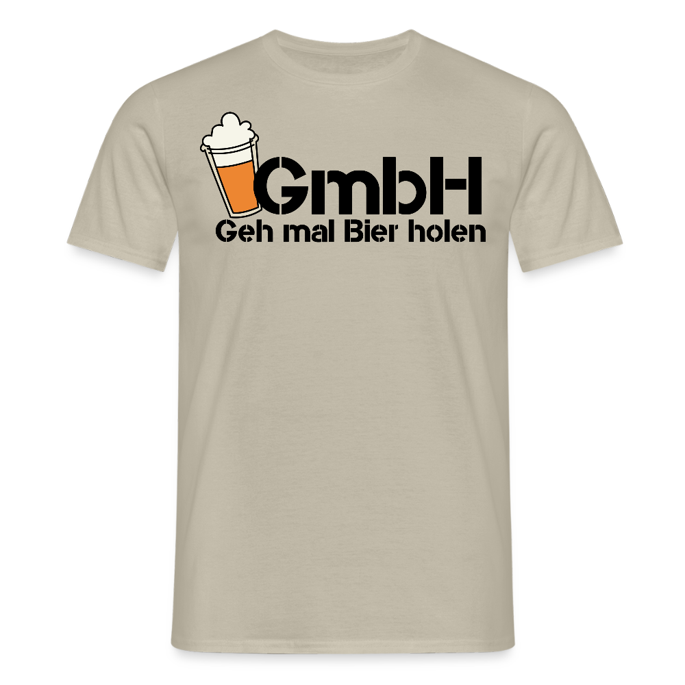 Männer T-Shirt "Geh mal Bier holen" - Sandbeige