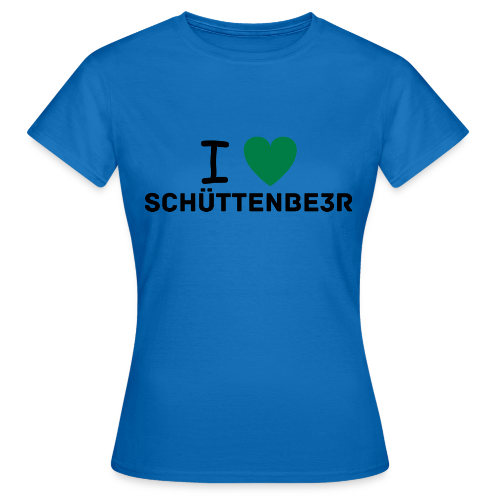 Frauen T-Shirt "I-Love-Schüttenbeer" - Royalblau