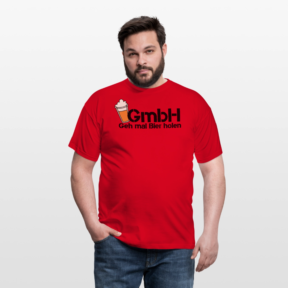 Männer T-Shirt "Geh mal Bier holen" - Rot