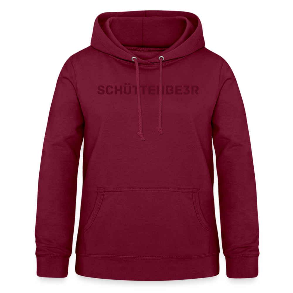 Frauen Hoodie "SCHÜTTENBE3R" - Bordeaux