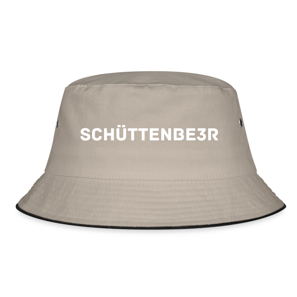 Fischerhut "SCHÜTTENBE3R" - Khaki/Schwarz