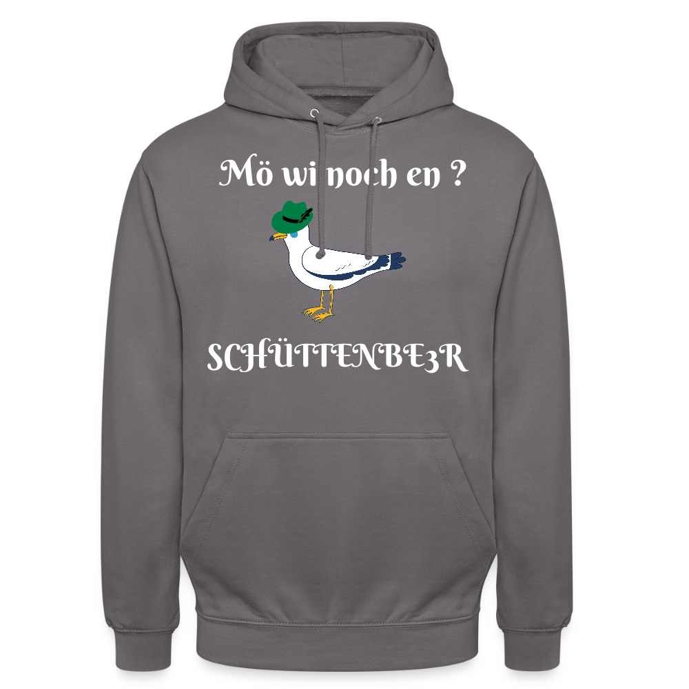 Unisex Hoodie "Mö wi noch en?" - Mittelgrau