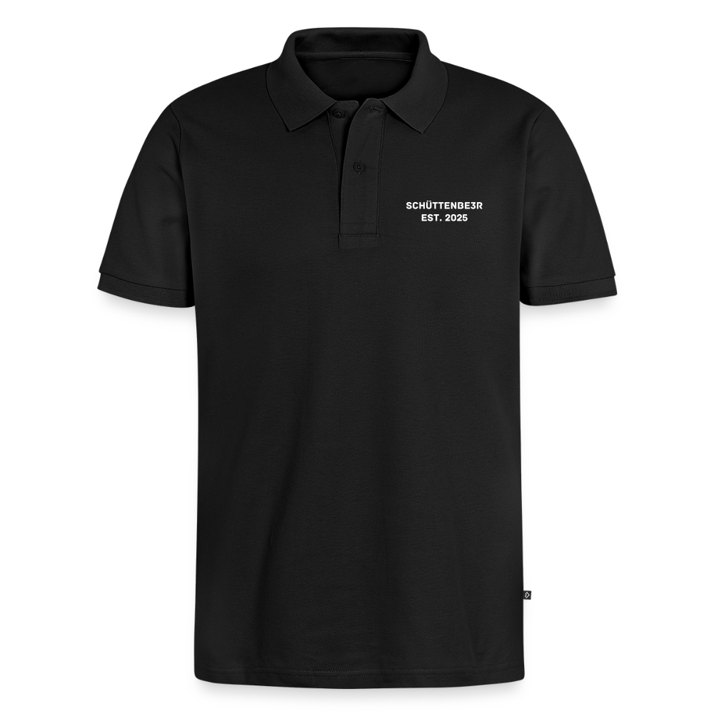 Männer Polo Shirt "SCHÜTTENBE3R" - Schwarz
