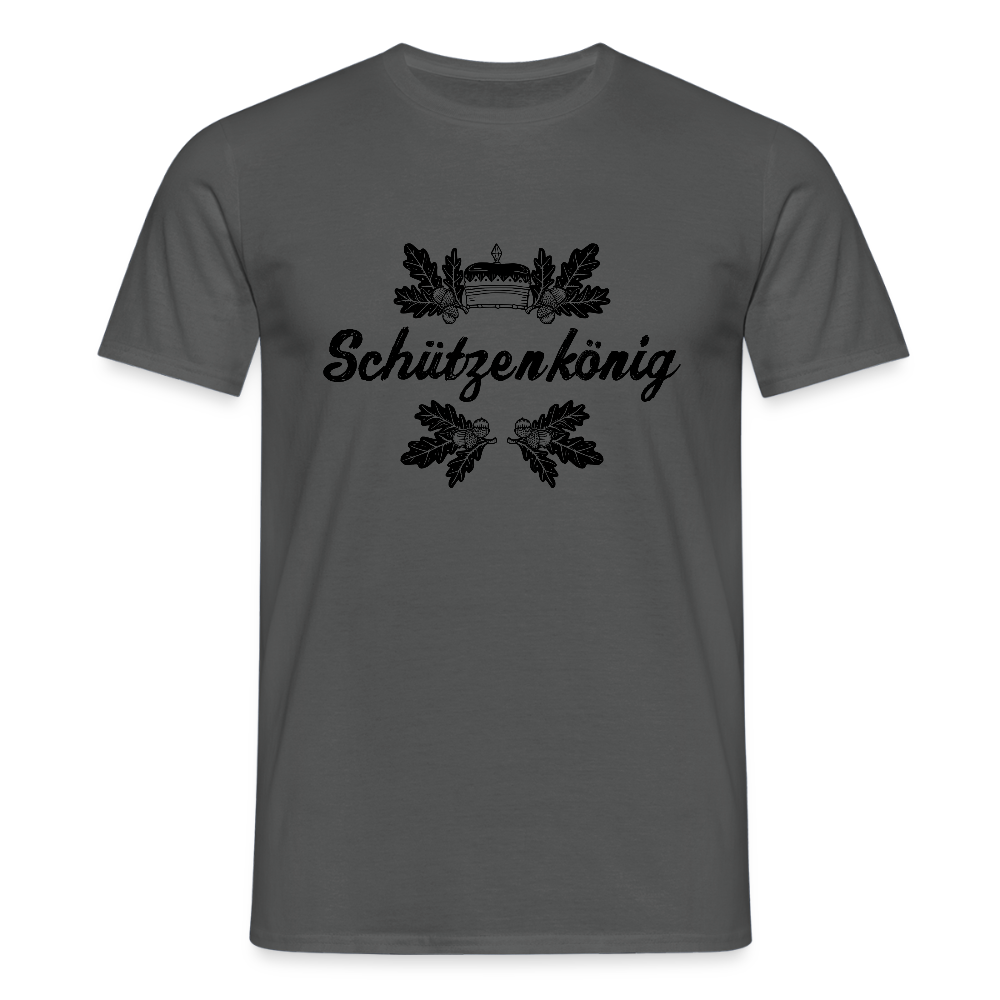 Männer T-Shirt "Schützenkönig" - Anthrazit