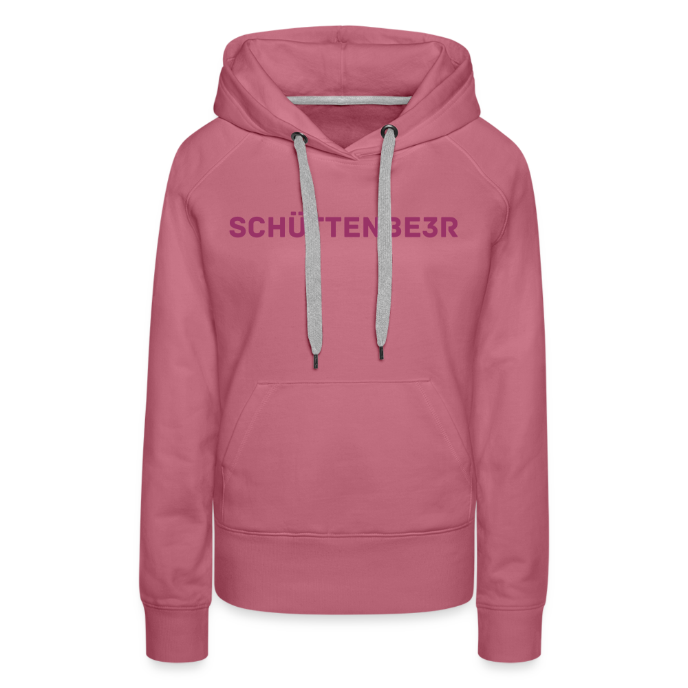 Frauen Premium Hoodie "Glitzer Schriftzug" - Malve