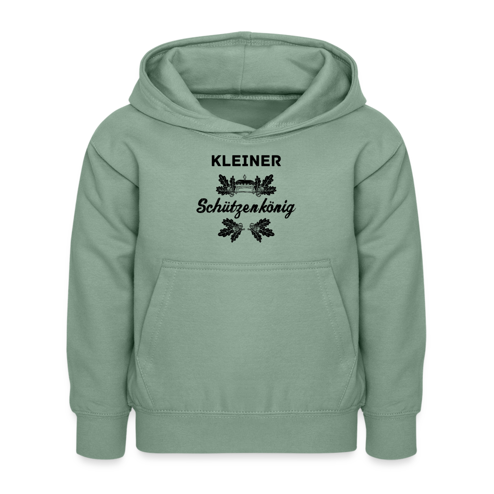 Kinder Hoodie "Kleiner Schützenkönig" - Graugrün