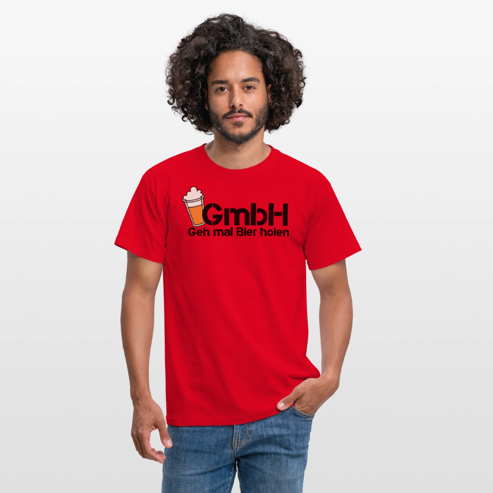 Männer T-Shirt "Geh mal Bier holen" - Rot
