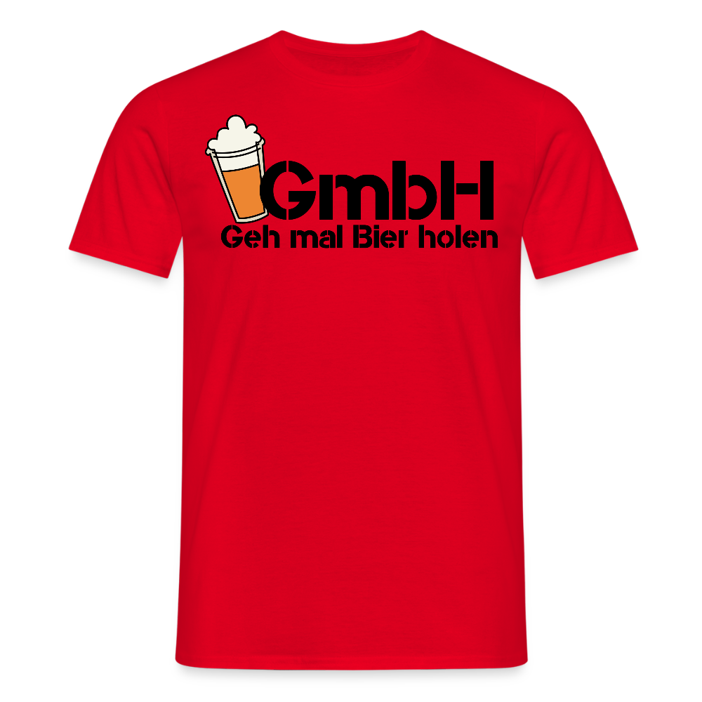 Männer T-Shirt "Geh mal Bier holen" - Rot
