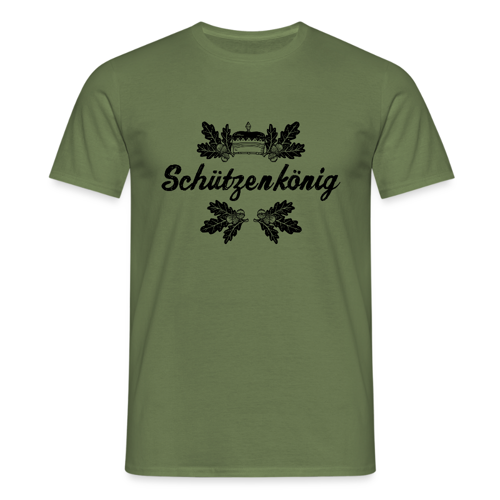 Männer T-Shirt "Schützenkönig" - Militärgrün