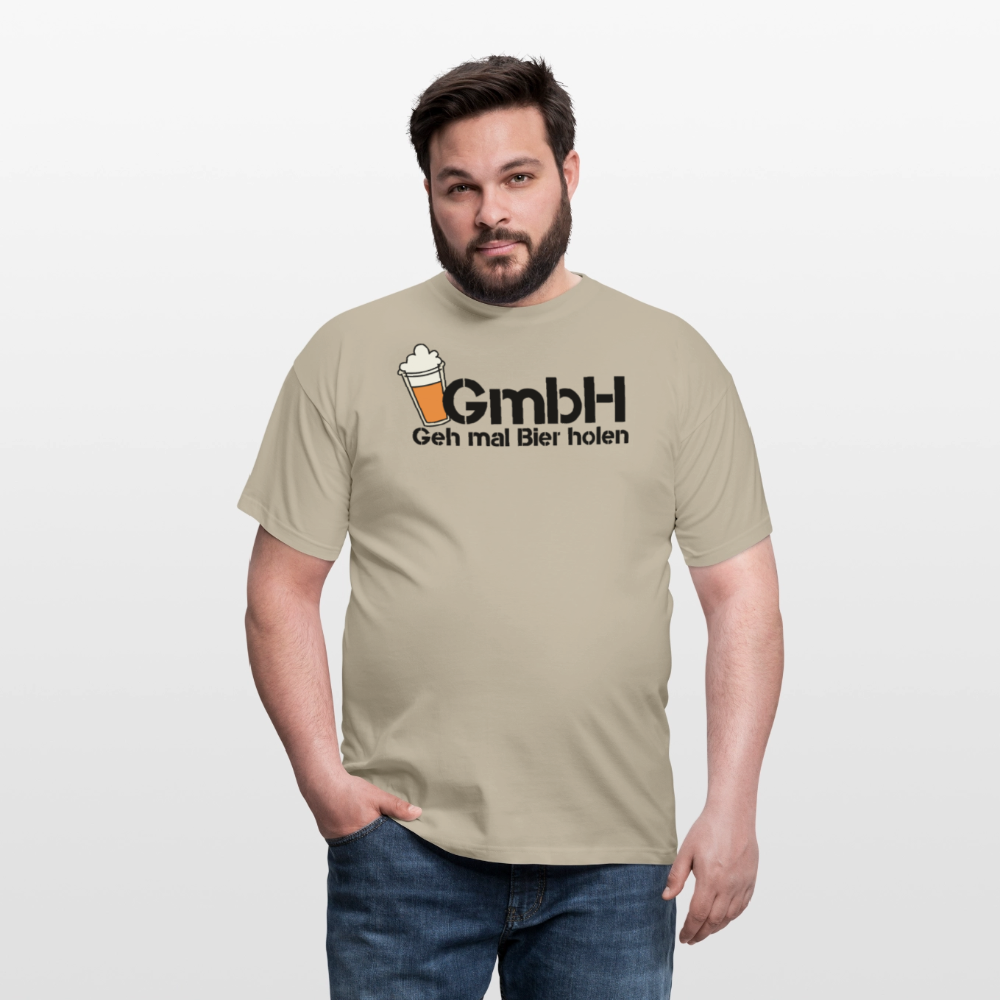 Männer T-Shirt "Geh mal Bier holen" - Sandbeige
