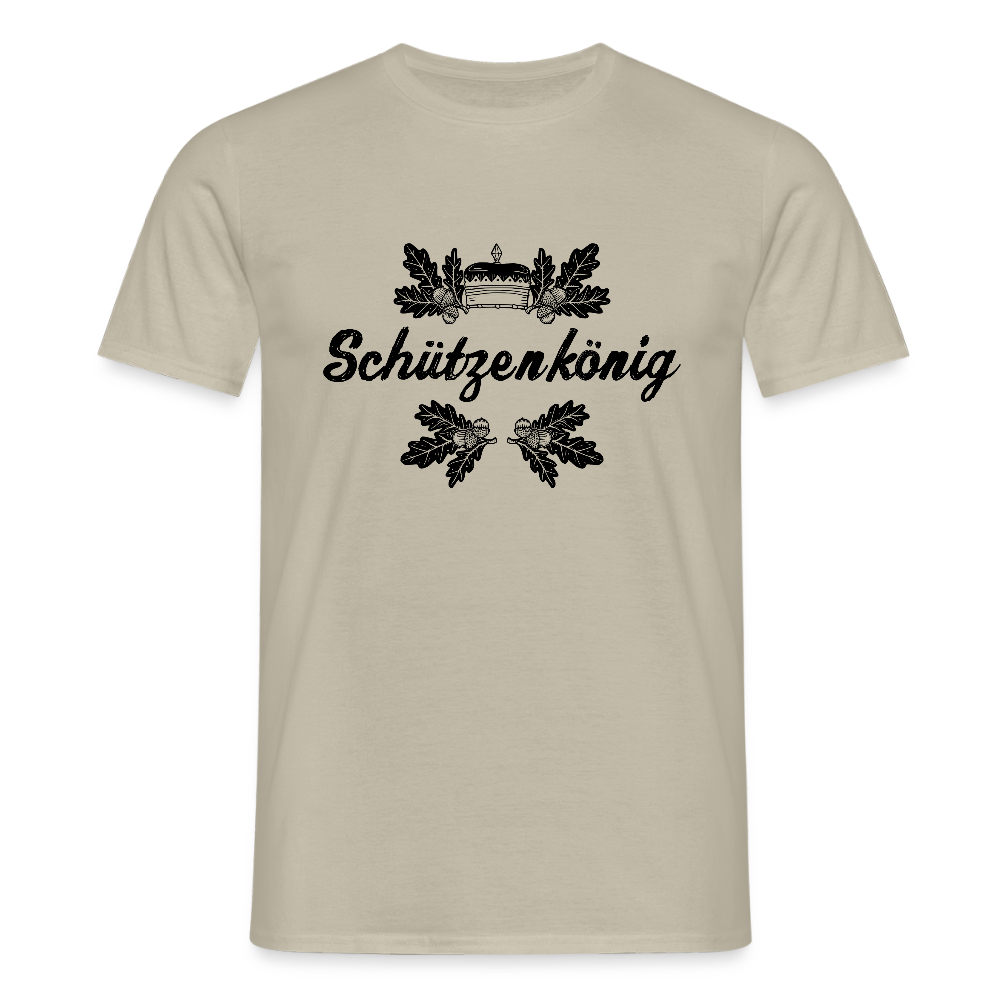 Männer T-Shirt "Schützenkönig" - Sandbeige
