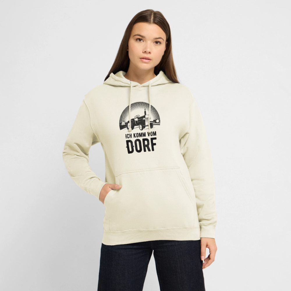 Hoodie "Ich komme vom Dorf" Unisex - Vanille-Milchshake