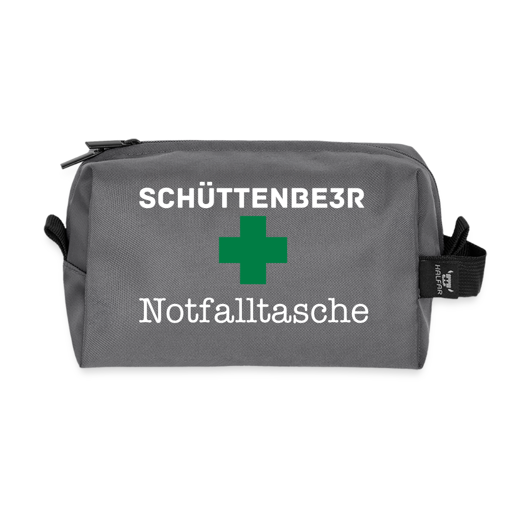 Kulturbeutel "Notfalltasche Schüttenbeer" - Anthrazit