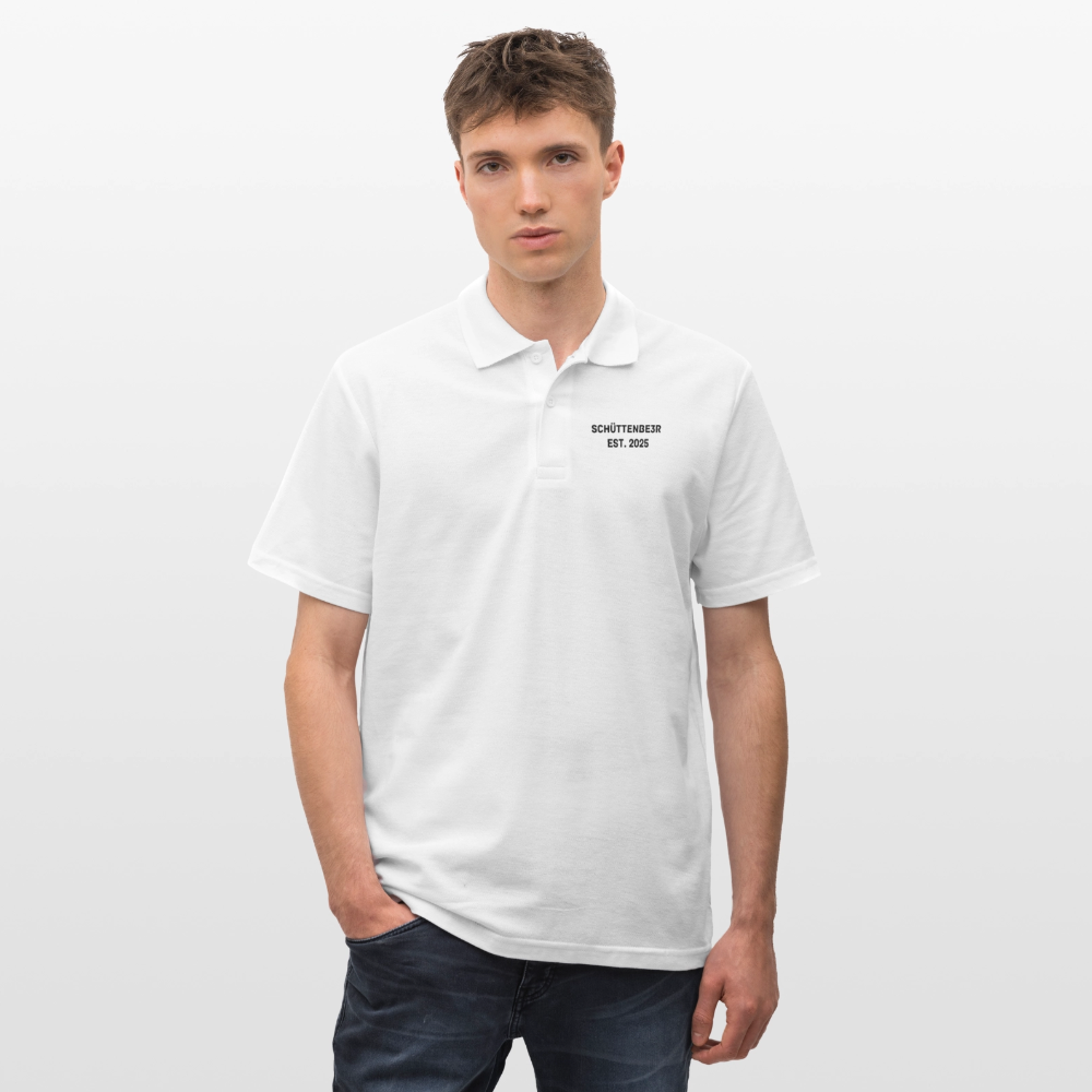 Männer Poloshirt "SCHÜTTENBE3R" - Weiß