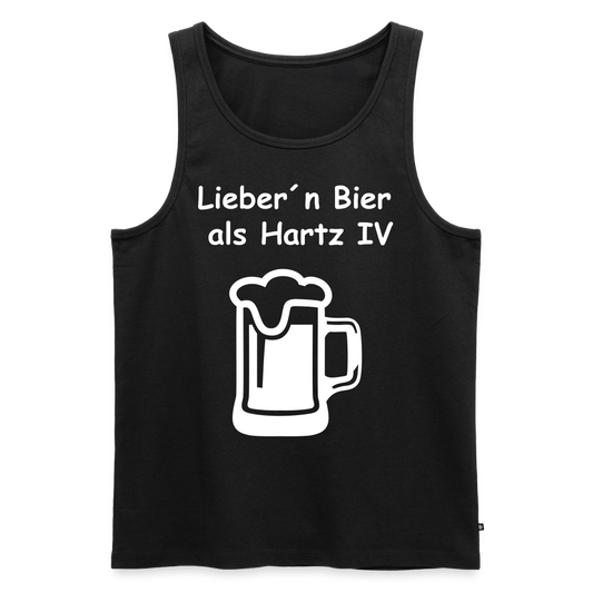 Männer Tank Top "Lieber ein Bier" - Schwarz