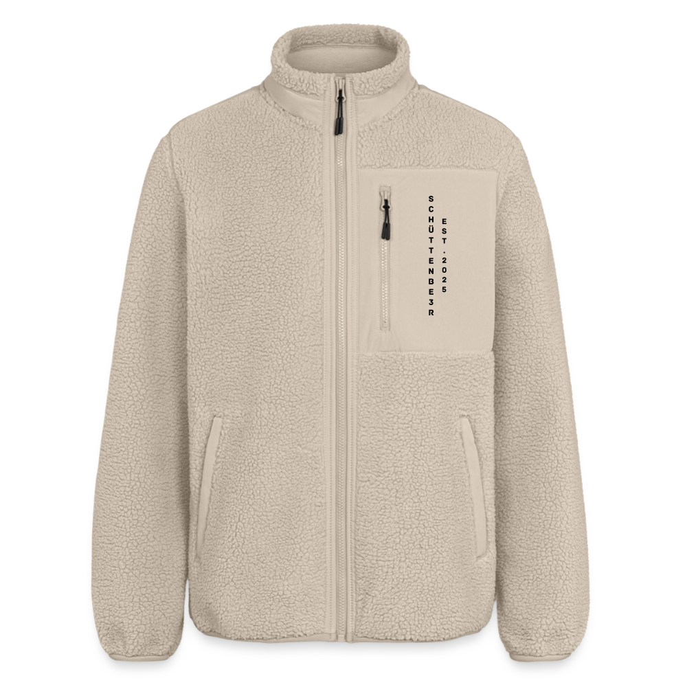 Unisex Sherpajacke Relaxed Fit "SCHÜTTENBE3R" - Beige