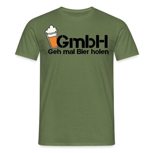 Männer T-Shirt "Geh mal Bier holen" - Militärgrün