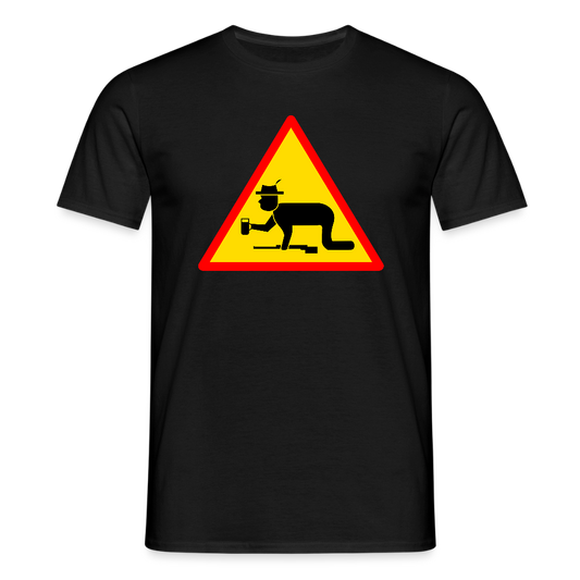 Männer T-Shirt "Achtung Schützenfest" - Schwarz