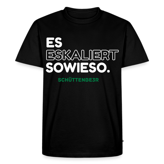 Männer Premium T-Shirt "Es Eskaliert" - Schwarz