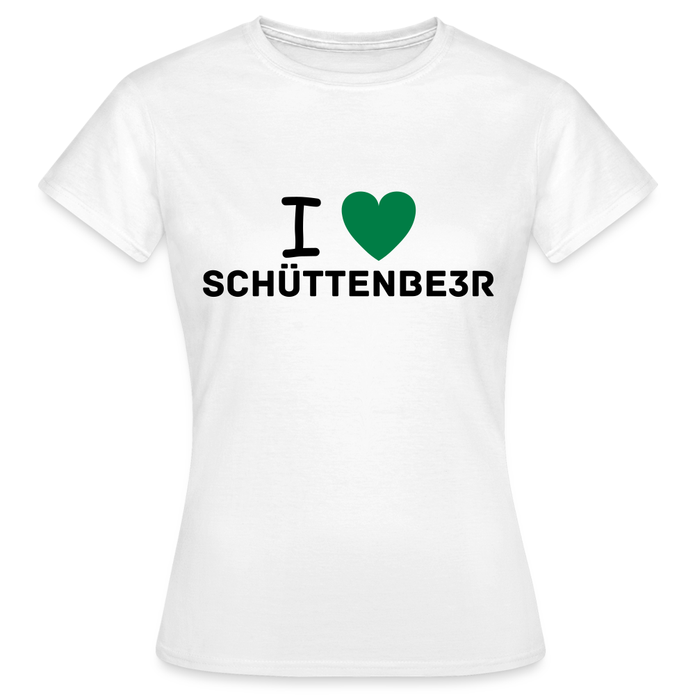 Frauen T-Shirt "I-Love-Schüttenbeer" - Weiß