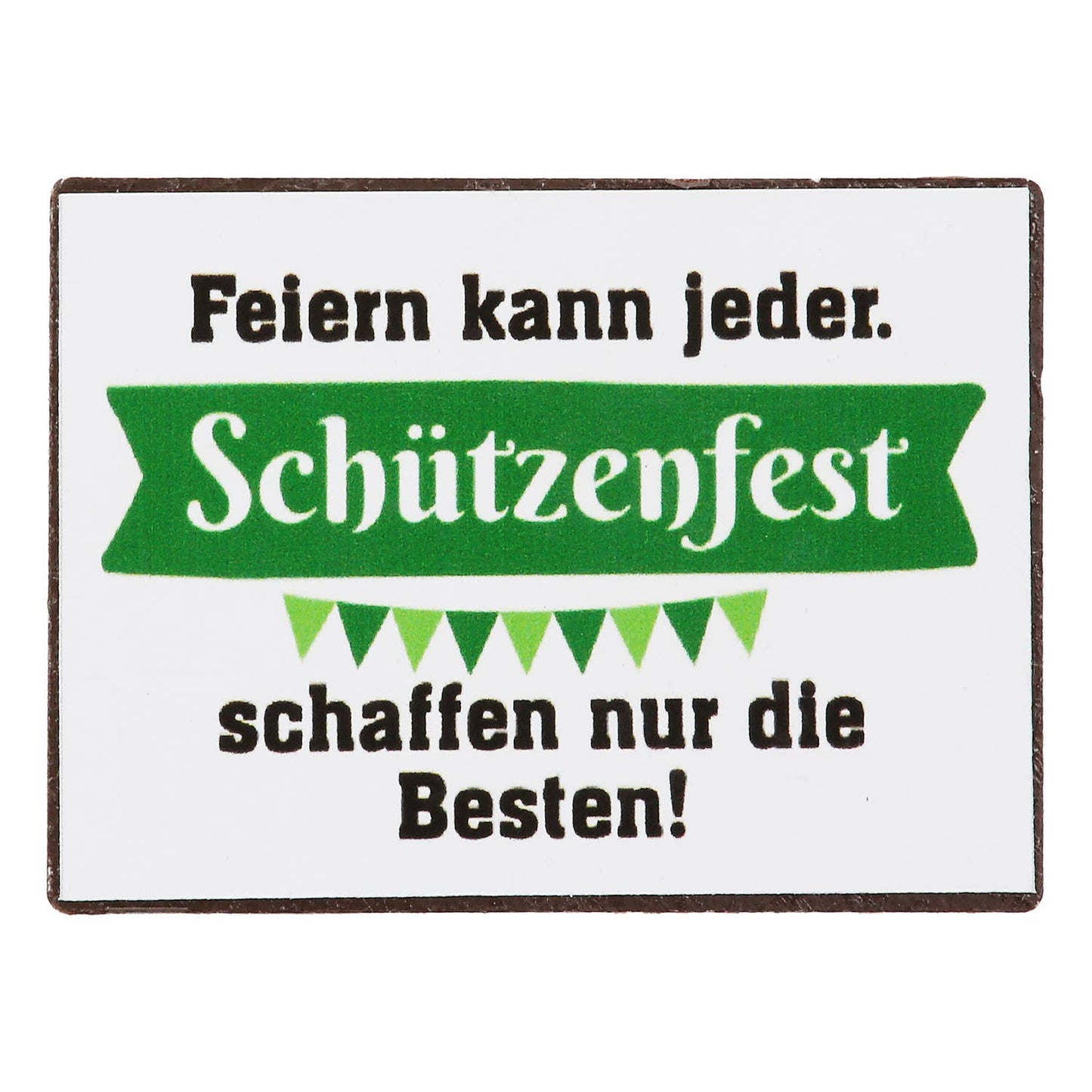 Magnet rechteckig Schützenfest 4-sort. grün H. 5 cm vers. Motive